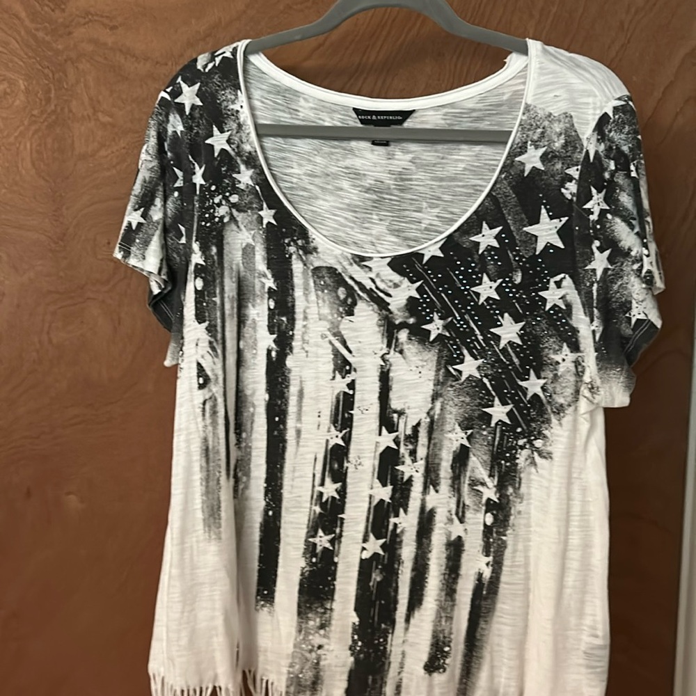 XL Rock &Republic Flag Shirt